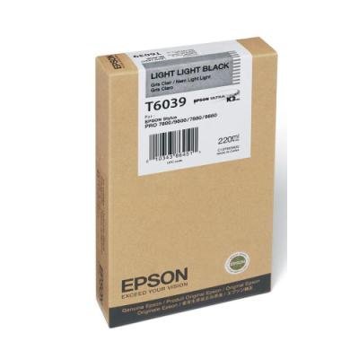 Inkoustová náplň Epson T6039 světle světlá černá