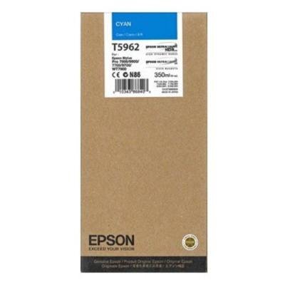 Inkoustová náplň Epson T5962 azurová