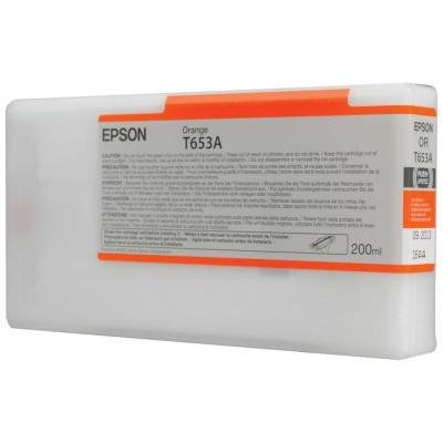 Inkoustová náplň Epson T653A oranžová
