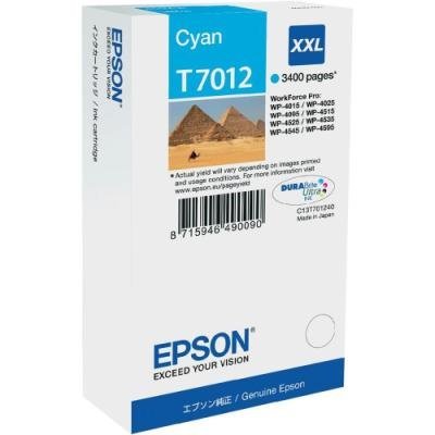Inkoustová náplň Epson T7012 modrá
