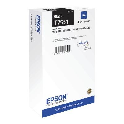Inkoustová náplň Epson T7551 XL černá