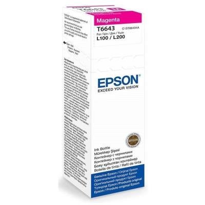 Inkoustová náplň Epson T6643 červená