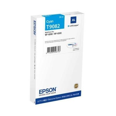 Inkoustová náplň Epson T9082 XL azurová