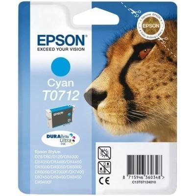 Inkoustová náplň Epson T0712 modrá