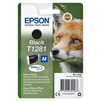 Epson inkoustová náplň/ Singlepack T1281 DURABrite Ultra Ink/ Černá