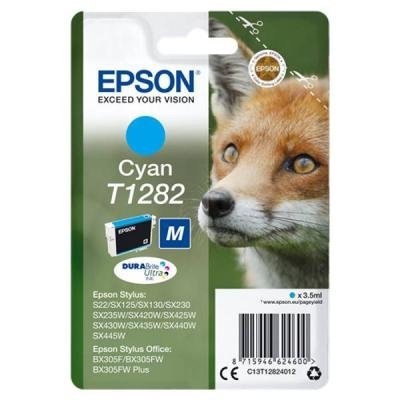 Epson inkoustová náplň/ Singlepack T1282 DURABrite Ultra Ink/ azurová