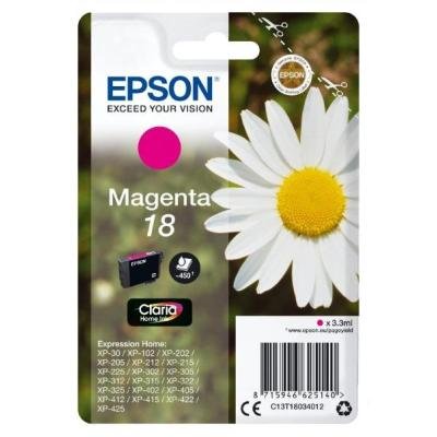 Inkoustová náplň Epson T1803 červená