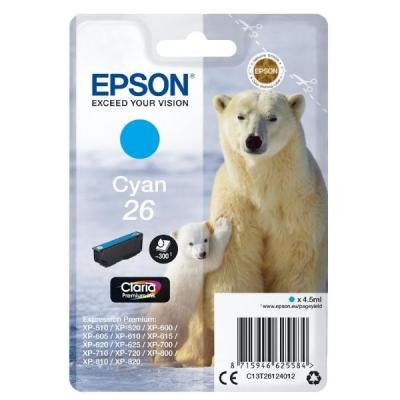 Inkoustová náplň Epson T2612 modrá