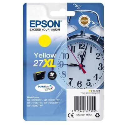 Epson inkoustová náplň/ Singlepack 27XL DURABrite Ultra Ink/ Žlutá