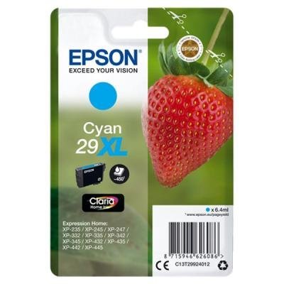 Inkoustová náplň Epson T2992 azurová