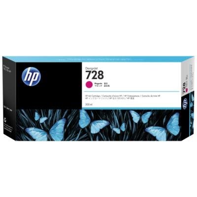 HP F9K16A náplň č.728 purpurová velká 300ml magenta (designjet T830, T730)