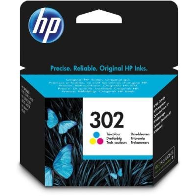 HP inkoustová kazeta 302 tricolor CMY F6U65AE originál