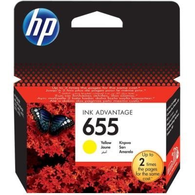 HP inkoustová kazeta 655 žlutá CZ112AE