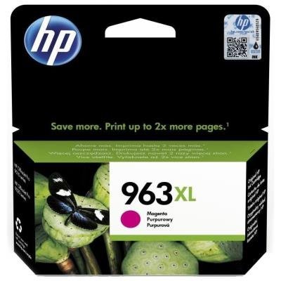 HP Inkoustová náplň 963XL purpurová (magenta, 1600p) pro HP OfficeJet Pro 9010, 9013, HP OfficeJet Pro 9020