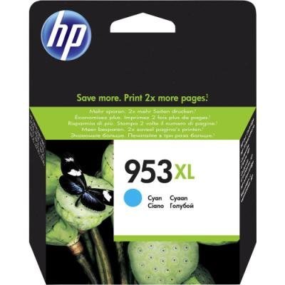 Inkoustová náplň HP 953XL (F6U16AE) azurová