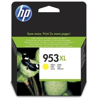 Inkoustová náplň HP 953XL (F6U18AE) žlutá