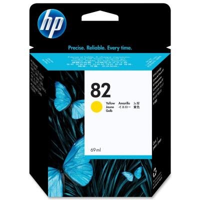 Inkoustová náplň HP 82 (C4913A) žlutá