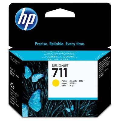 Inkoustová náplň HP 711 (CZ132A) žlutá