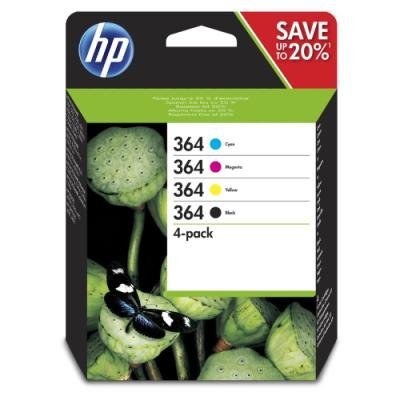 Inkoustová náplň HP 364 (N9J73AE) multipack CMYK