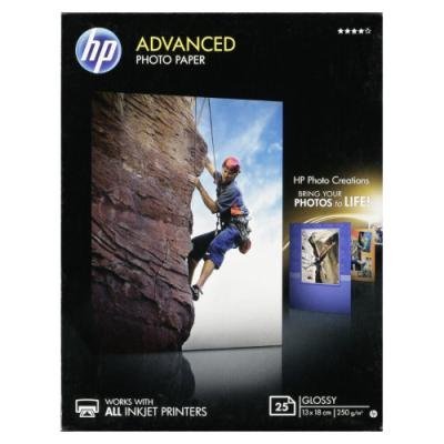 HP Advanced Glossy Photo Paper, 25 listů/13 x 18 cm, bezokrajový tisk