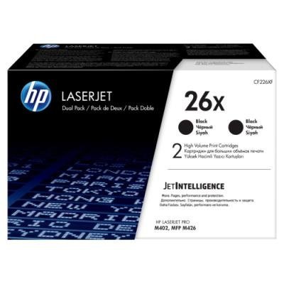 HP 26X (CF226XD) dvojpack černý