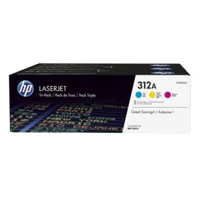 HP 312A triple pack originalch tonerových kazet LaserJet (cyan, magenta, yellow)