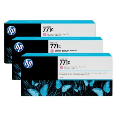 Inkoustová náplň HP 771C (B6Y35A) trojpack červená
