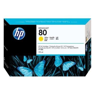 Inkoustová náplň HP 80 (C4873A) žlutá