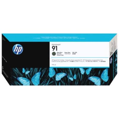 HP 91 Matná Černá pigmentová inkoustová kazeta, 775 ml