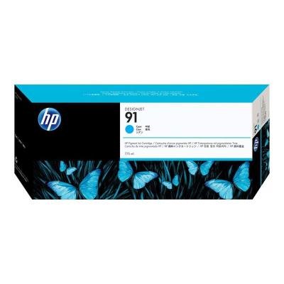 HP 91 Azurová pigmentová inkoustová kazeta, 775 ml