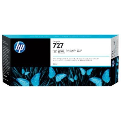HP 727 Fotografická Černá inkoustová kazeta DesignJet, 300 ml