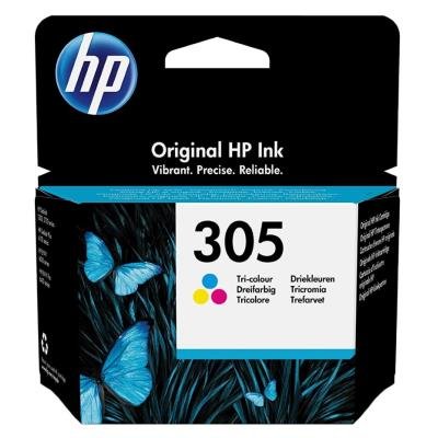 HP inkoustová kazeta 305 CMY pro DeskJet 2300, 2710, 2720, DeskJet Plus 4100