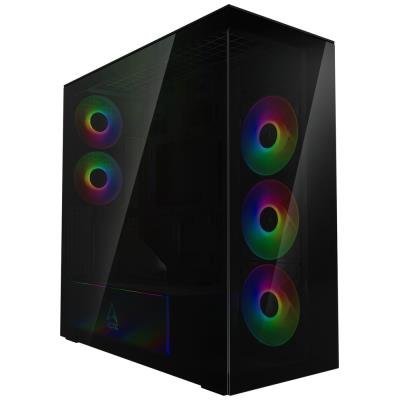 ARCTIC skříň Xtender / E-ATX / 2x120mm ARGB fan / 2xUSB / USB-C / vertical GPU kit / tónované sklo / černá