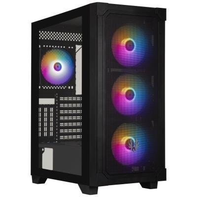 BitFenix skříň Graph ATX / 4x120 mm fan F-RGB / 2xUSB 3.0 / USB 2.0 / černá