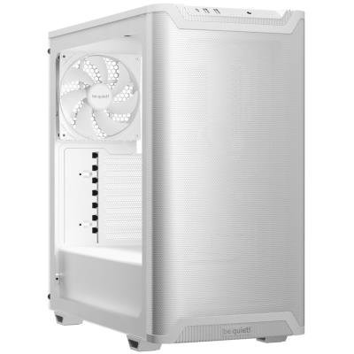 Be quiet! skříň PURE BASE 501 Airflow Window ATX / 2x140mm fan / USB-C / perforovaný přední panel / tvrzené sklo bílá