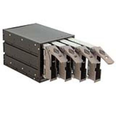 CHIEFTEC backplane to 5,25" for 4x SAS/SATA HDD, black, Hot-Swap, Full ALU