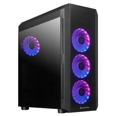 CHIEFTEC MidT Scorpion 4 GL-04B-OP / ATX / 2x USB3.0 / USB-C / 4x120mm fan / ARGB/ průhledná bočnice / černá