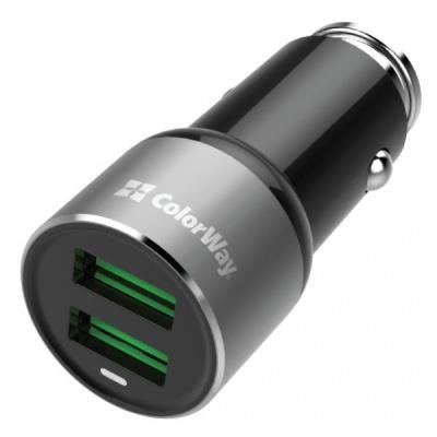 ColorWay nabíječka do auta 2x USB 18W