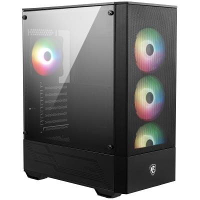 MSI case MAG FORGE 112R/ no PSU/ left tempered glass/ 4x 120 mm A-RGB fan/ 2x USB3.0/ black