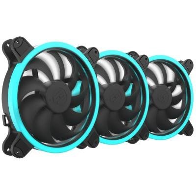 SilentiumPC sada přídavných ventilátorů Sigma HP Corona RGB 140 3-pack / 3x 140mm fan / RGB LED / ultratichý