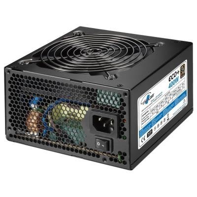 EUROCASE zdroj Eco+ 400W / 80+BRONZE / 12cm fan / PFC ATX 20/24pin / 5x SATA