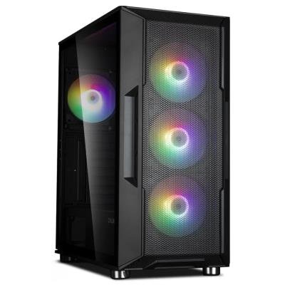 Zalman skříň I3 Neo / middle tower / ATX / 4x120 RGB / 2xUSB 3.0 / 1xUSB 2.0 / prosklená bočnice / černá