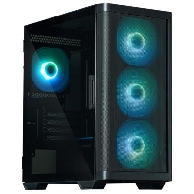 Zalman skříň M4 Black / miniT / 4x 120mm ARBG fan / 2xUSB 3.0 / USB-C / tvrzené sklo / černá