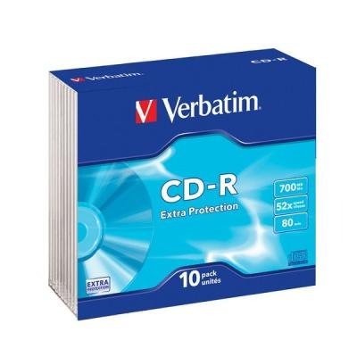 CD médium Verbatim CD-R80 700MB 10ks 