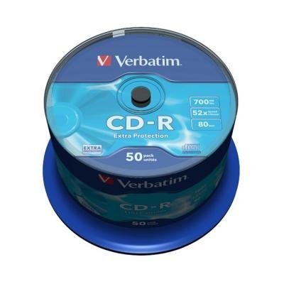 CD médium Verbatim CD-R80 700MB 50ks