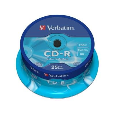 CD médium Verbatim CD-R80 700MB 25ks