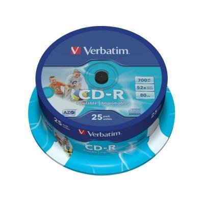 CD médium Verbatim CD-R80 700MB 25ks