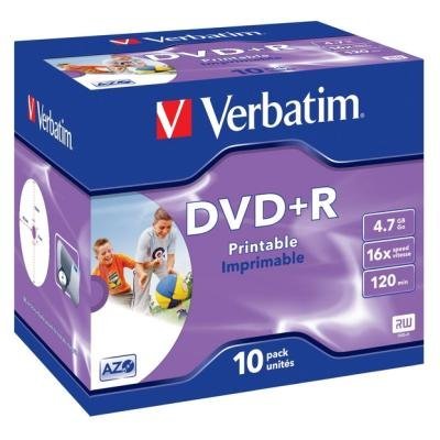 DVD médium Verbatim DVD+R 4,7GB 10 ks