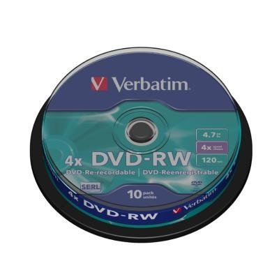 DVD médium Verbatim DVD-RW 4,7GB 10ks