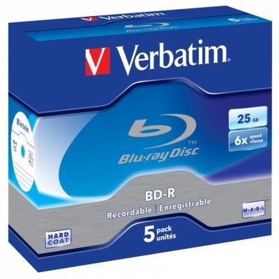 Blu-Ray médium Verbatim BD-R SL 25GB 5ks
